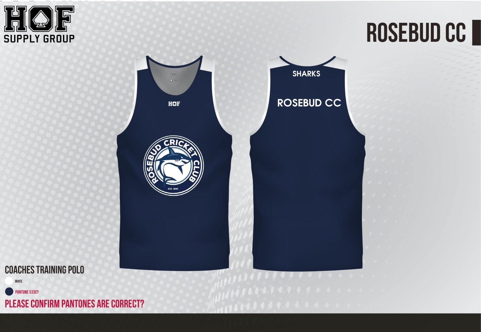 161ecdd7-f372-4b78-9ef7-2a4516456c75.jpg Rosebud CC Training Singlet - Image 1