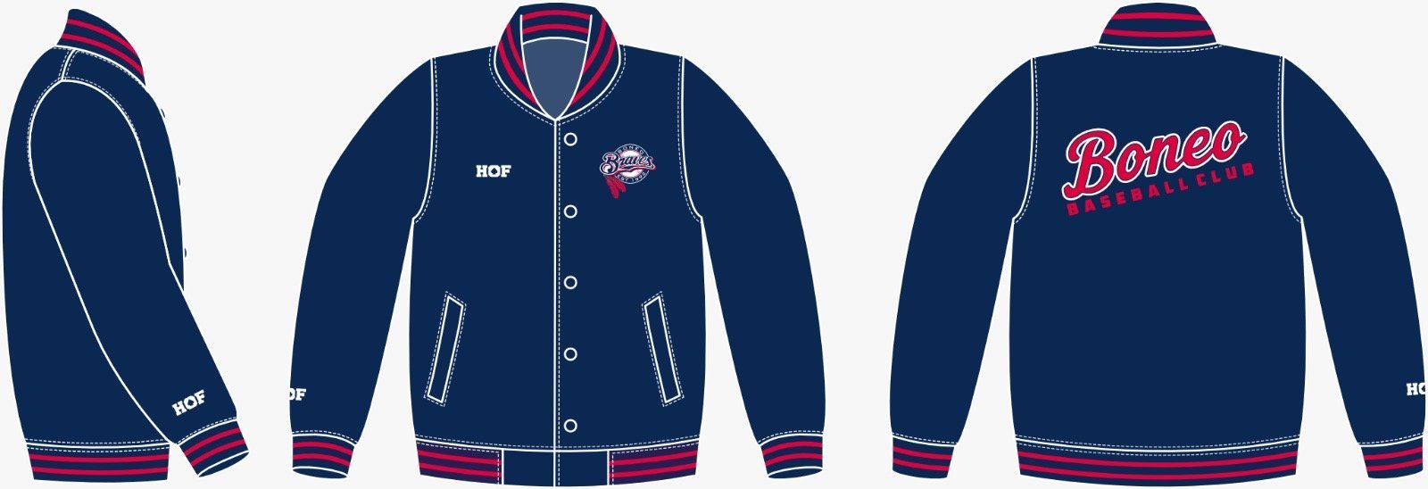 29b453a8-2550-46e3-a86e-f7f9f672610a.jpg Boneo Baseball Club Satin Jacket - Image 1