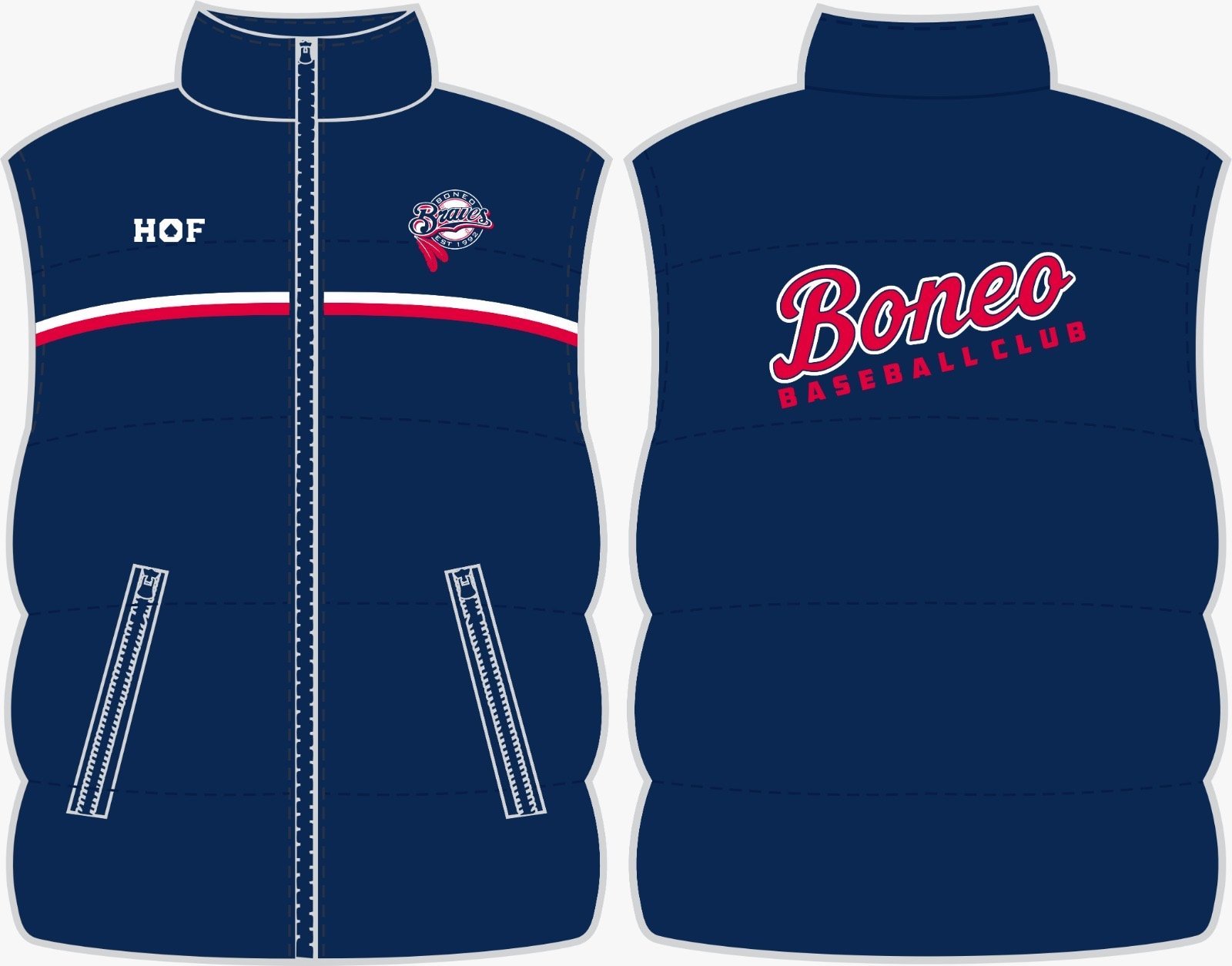 339e9ea2-f4b3-4162-bdb8-2b4a730ac109.jpg Boneo Baseball Puffer Vest - Image 1