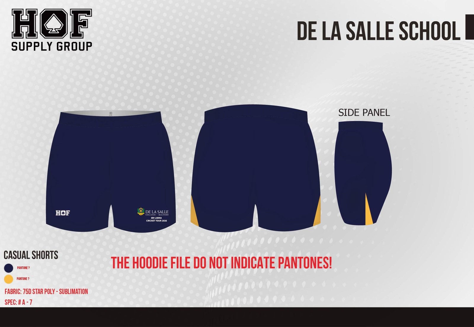 De-La-Salle-School-27-11-25-01-scaled-1.jpg De La Salle Travel / Warm up Shorts - Sri Lanka Tour 2026 - Image 1
