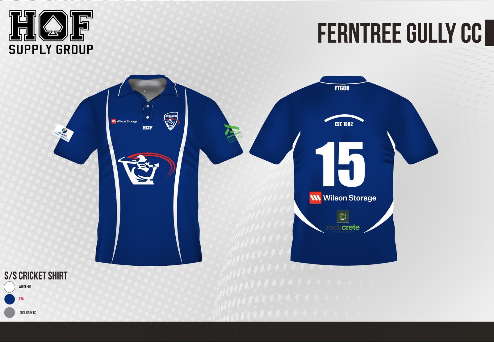 HOF-Ferntree-Gully-CC-18-06-25-06.jpg FTGCC SS 1 D POLO ( PLAYERS MUST CHECK WITH CLUB RE ALLOCATED NUMBER) - Image 1