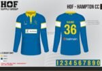 Hampton CC WOMEN'S  - LS Blue Polo