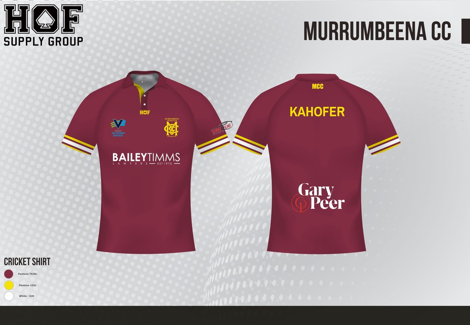 HOF-Murrumbeena-CC-30-05-25-01-scaled-1.jpg M'Beena CC Short sleeve 1D Maroon polo - Men - Image 1