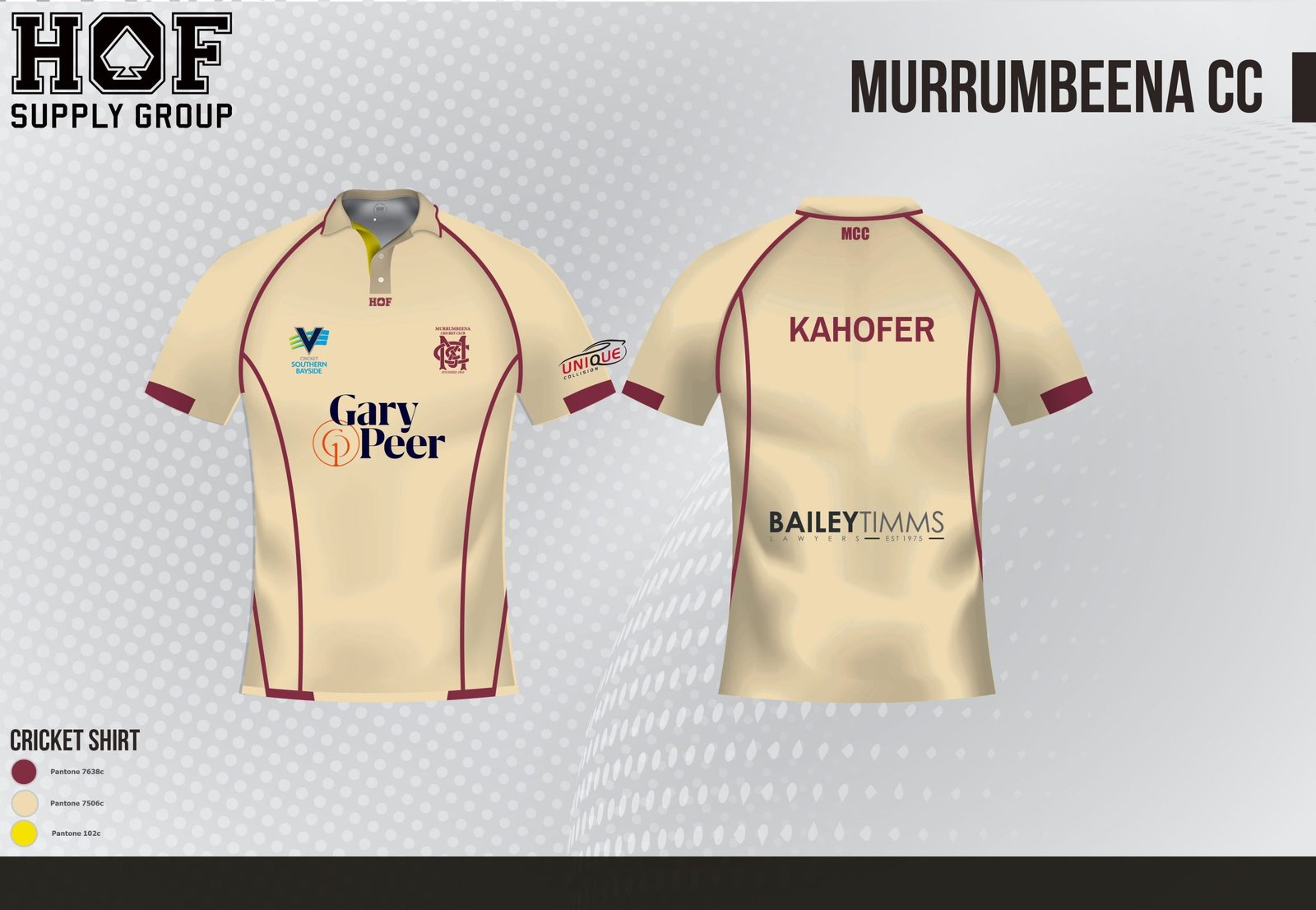 HOF-Murrumbeena-CC-30-05-25-04-scaled-1.jpg M'Beena CC Short sleeve Cream polo - Men - Image 1