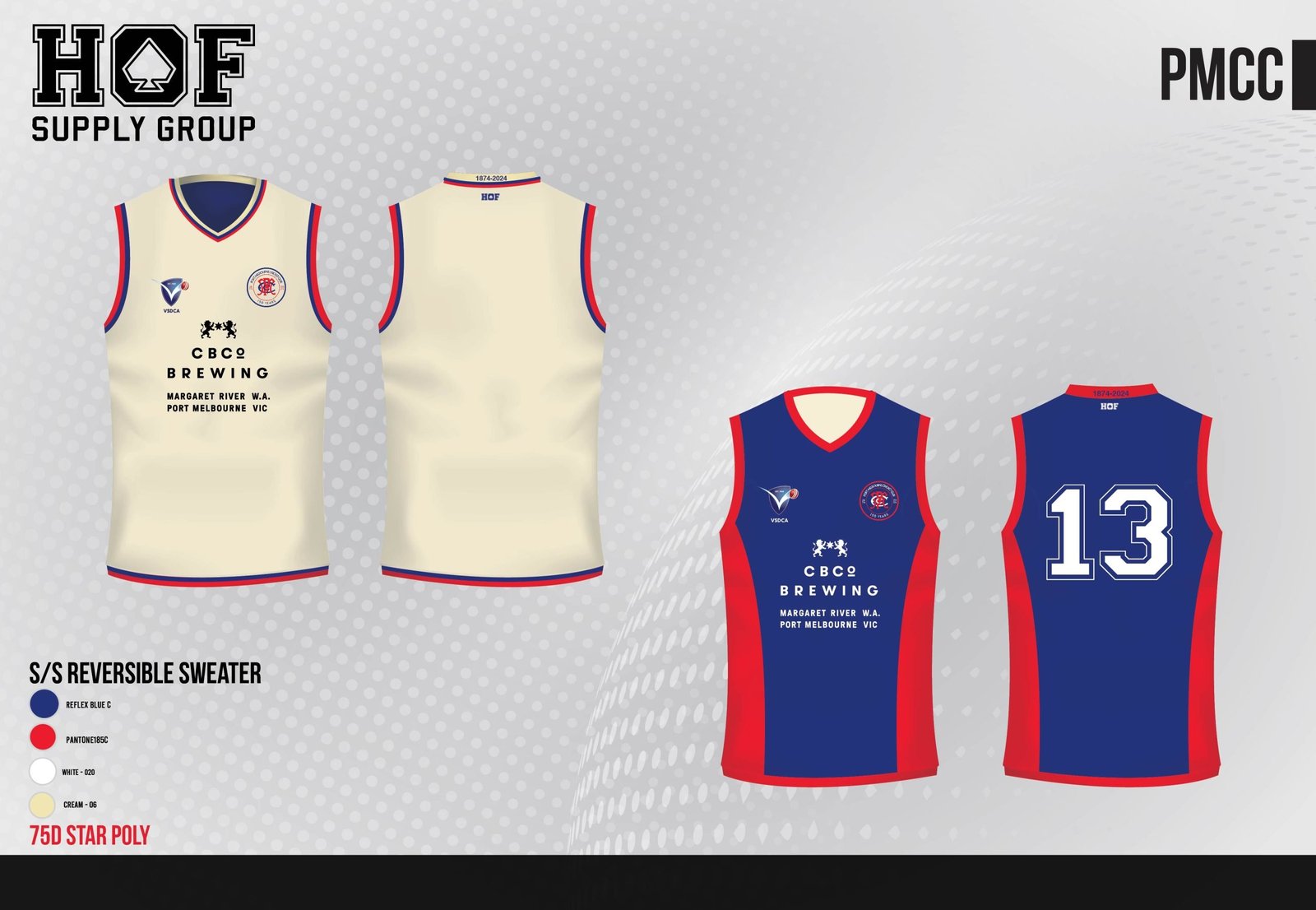 HOF-PMCC-150-Years-01-06-24-04-scaled-1.jpg Sleeveless Reversible Vest - WS - Image 1