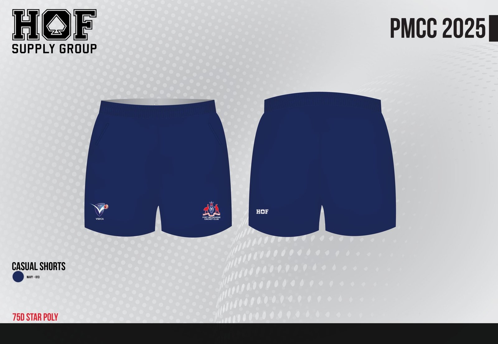 HOF-PMCC-2025-Season-04-07-25-11-scaled-1.jpg PMCC Training / Casual Shorts - Image 1