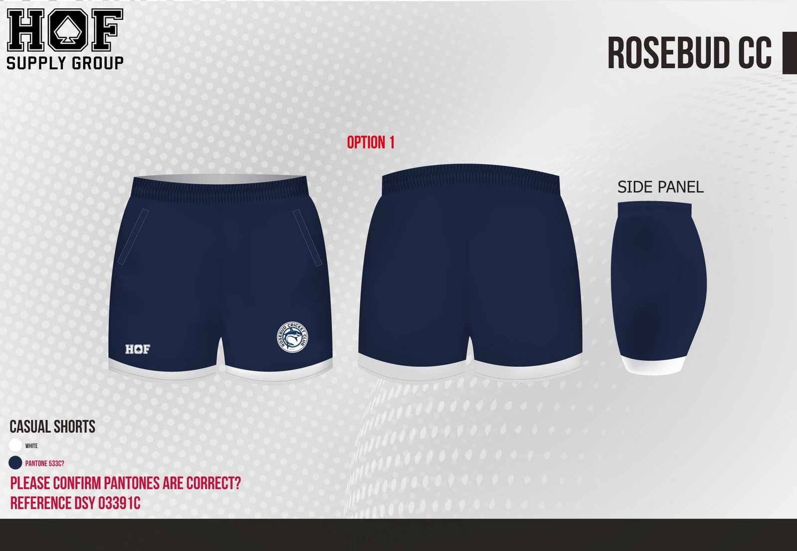 HOF-Rosebud-CC-19-06-25-11.jpg Rosebud CC Training / Casual Shorts - Image 1