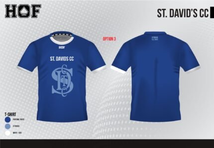 St David's CC  Junior / Kids SS Training tee (No Name or Number Allowed)