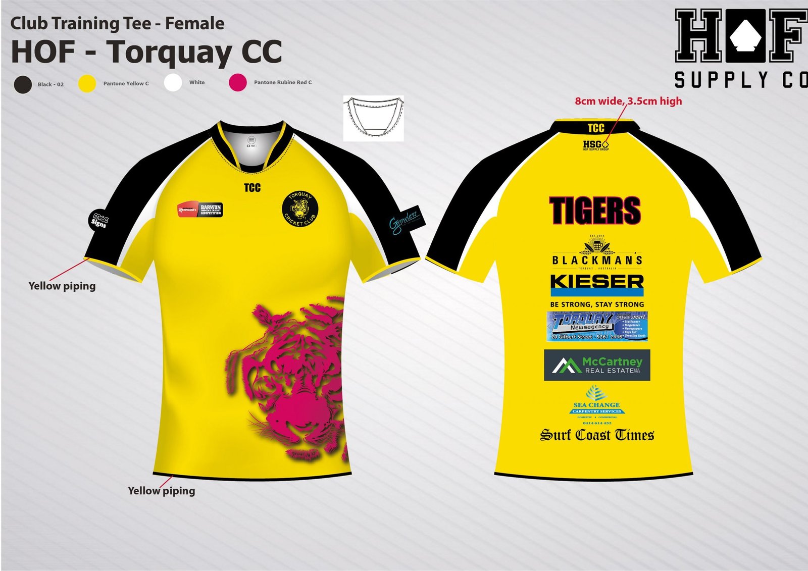 HOF-Torquay-Cricket-Club-22-08-20-04-scaled-1.jpg WOMEN'S Short sleeve training tee - PINK - Image 1