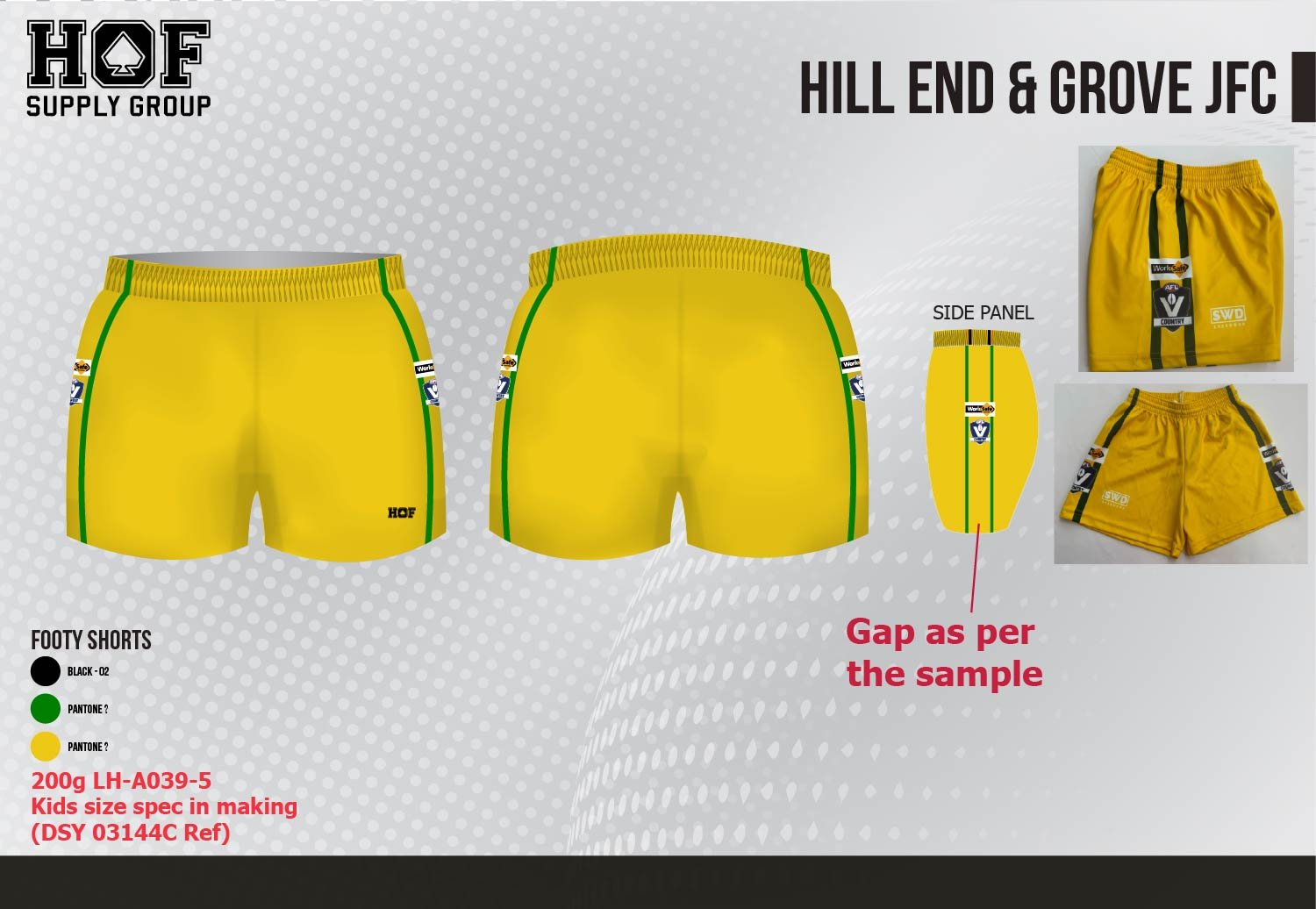 Hill-End-Grove-JFC-11-03-25-23.jpg Hill End & Grove JFC - Game Day Shorts Kids - Image 1