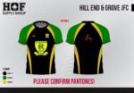 Hill End & Grove Training Tee - Black Adults - Image 2