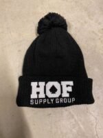 Rib 2x2 Black beanie