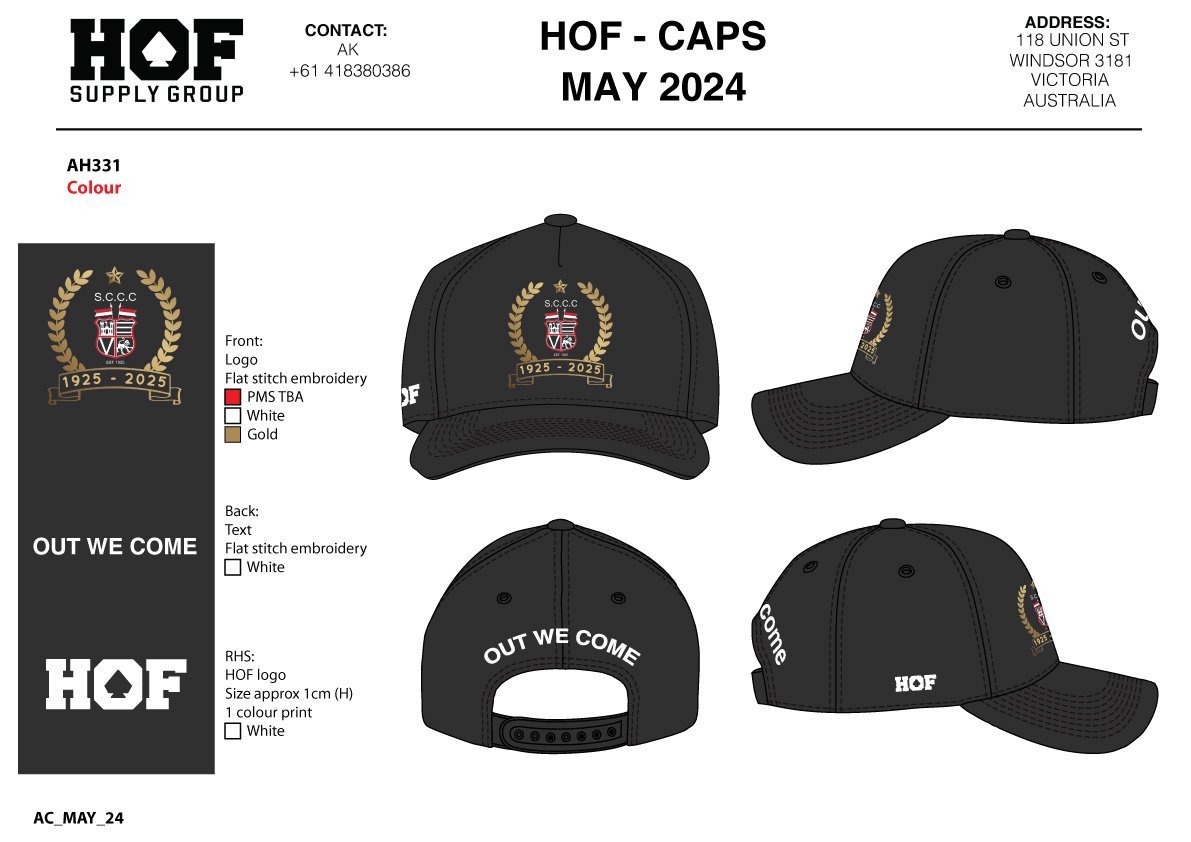 SCCC_AH331.jpeg SCCC 100th LIMITED EDITION CAP - Image 1