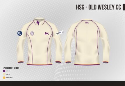OWCC Long Sleeve Cream polo