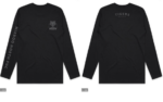 Mirboo North LS Cotton Printed Tee - Black - Wholesale