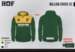 Willow Grove CC Club Hoody - GREEN FULL SUBLIMATION (Name / Number) - Image 2