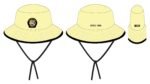 STCC  BUCKET HAT w Drawstring - Off White