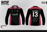 sccc long sleeve black polo